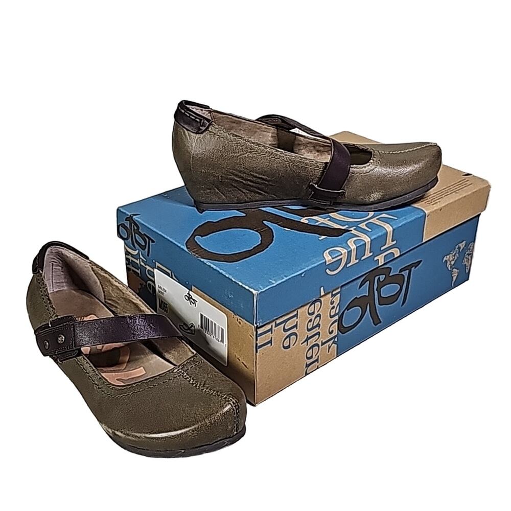 OTBT Salem Mint Wedge Mary Jane Shoes Womens Size 6.5 NEW